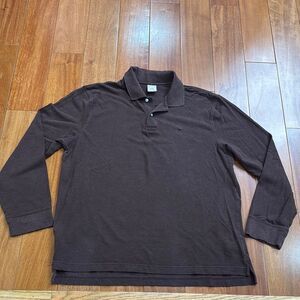 Brooks Brothers Men’s Original Fit Supima Cotton Long Sleeve Polo Shirt Size XL